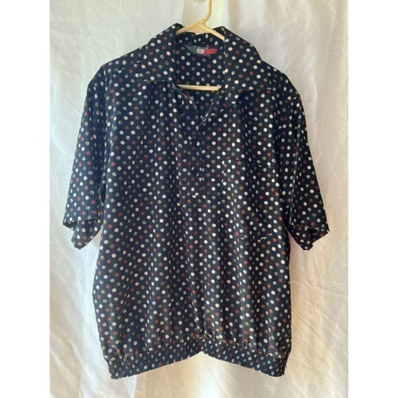 D'Accord Mens Large Banded Bottom Pullover Polo Italian Style Design‎ Multicolor - Picture 1 of 6